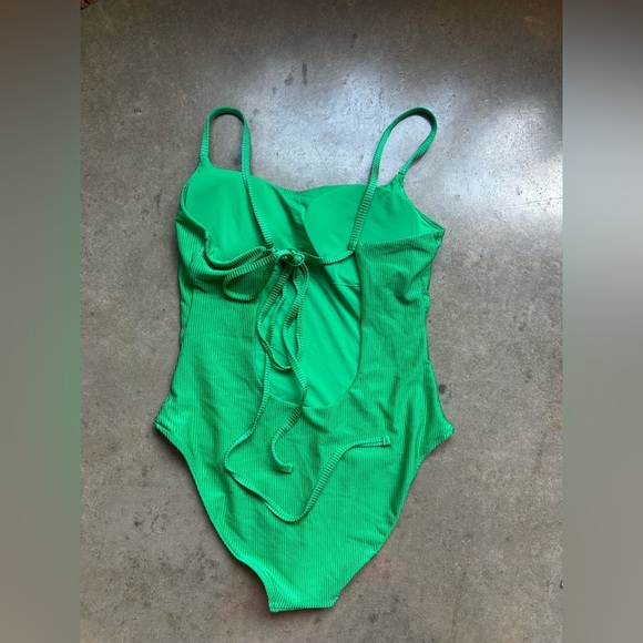 Aerie green one piece swimsuit large - Picture 2 of 2